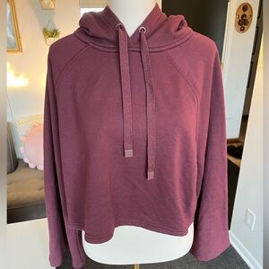 Athleta Burgundy Hoodie Sweatshirt